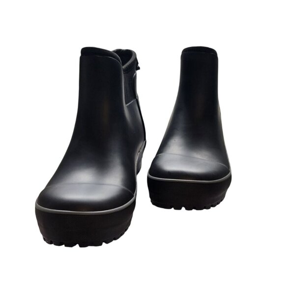 Chooka Women's Waterproof Black Ankle Rain Boots Memory Foam 8 - Picture 1 of 7